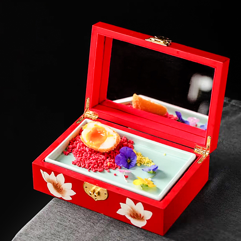 Creative Hot Pot Plate, Makeup Box, Tableware, Artistic Dish, Tableware, Trendy Fruit Plate, Restaurant High-End Dinner Plate