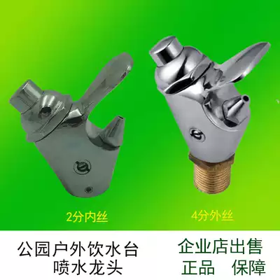 Park stainless steel direct drinking water table hand press spray faucet 2 points inner and outer wire outdoor public water dispenser Cage 4 points
