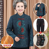 Синие флисовые штаны, носки