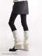Slit Socks, Stacked Socks, Warm Flared Calf Socks Paired with Pantyhose to Enhance Leg Shape, Long Leg Warmers for Autumn and Winter