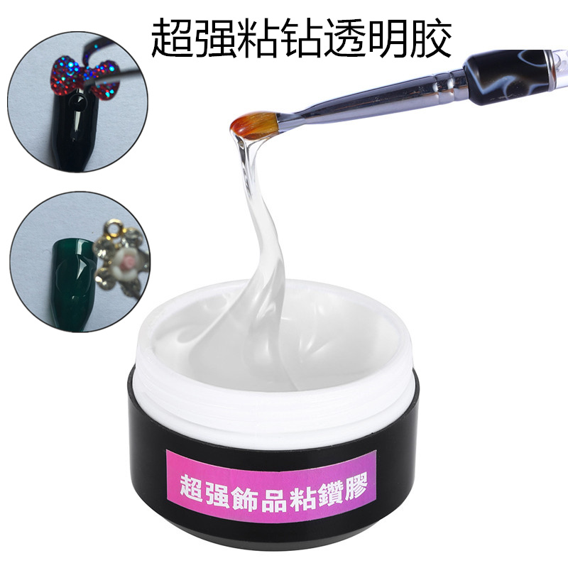 Medecor ultra-strong ornament sticky drilling rubber mealey alloy special adhesive light therapy metal ornament transparent extension glue