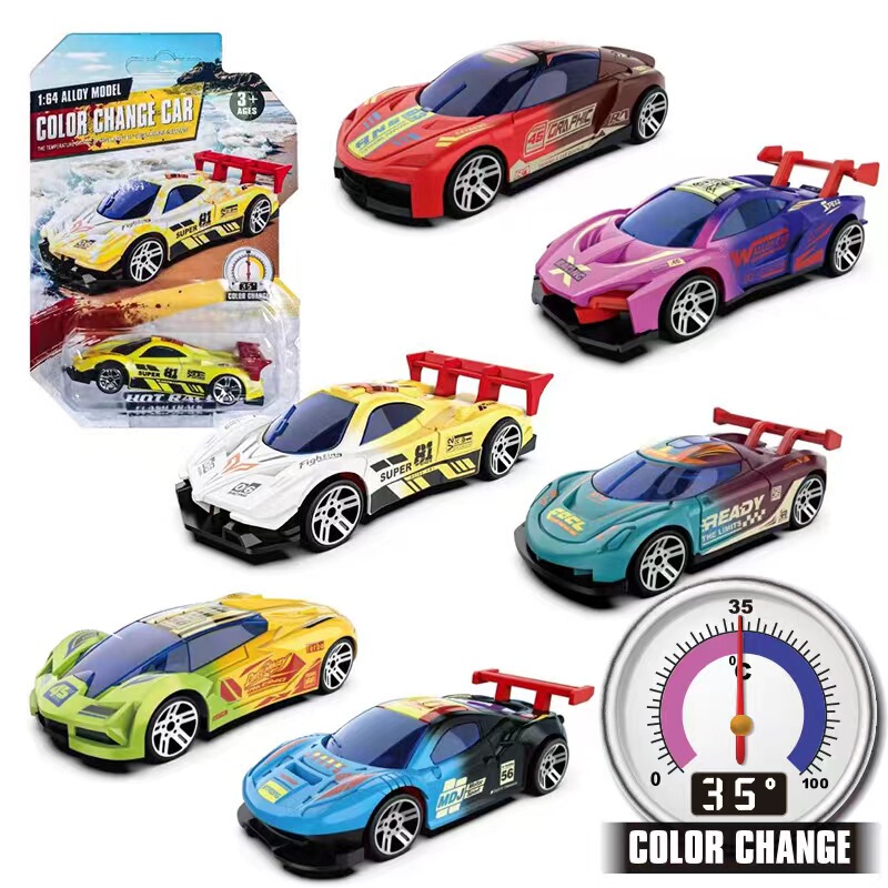 Magical Water-Changing Car, Hot and Cold Color-Changing Toy Car Model, Four-Wheel Racing Car, Cool and Exciting Mini Sports Car