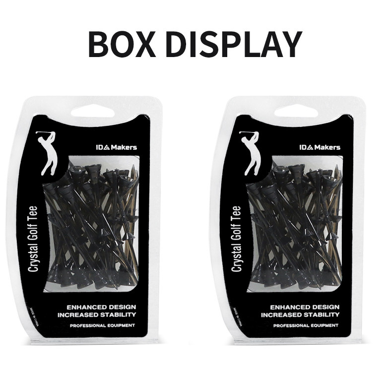 подставка для шара 新款黑tee30个 超细高尔夫球tee 限位高尔夫球钉 83mm黑色 OTHER