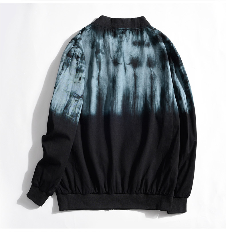 Áo khoác bóng chày nam Kích thước lớn Áo khoác Gradient Cộng với phân bón Tăng mùa thu Áo mỏng mỏng áo bomber nam