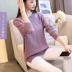 Mùa thu đông mới Phụ nữ phiên bản Hàn Quốc của áo len cổ tròn Áo len nữ cổ lọ xoắn đầu thời trang áo len mỏng áo khoác cardigan nữ Vòng cổ áo len