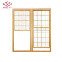 Japan imported shoji paper lattice door push-pull snow door custom Japanese-style sliding door tatami door solid wood doors and windows