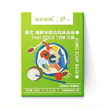 加点滋味冬阴功汤料泰式火锅底料100g