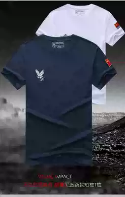 Outdoor assault military fan T-shirt training jacket Jiaolong Snow Leopard round collar shirt ground handling physical fitness quick-drying airborne soldiers