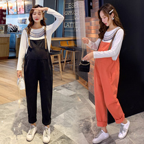 Pregnant women pants Spring and Autumn wear pants 2021 new cotton casual size loose fashion tide mom jumpsuit trousers trousers