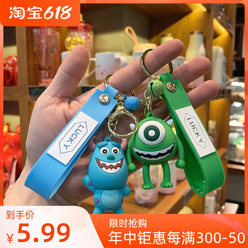 Monster College Big Eyed Doll Lovers Cartoon Delicate Cute Bag Pendant Paparazzi Hange Bag Hanging Accessories Chain Key Buckle