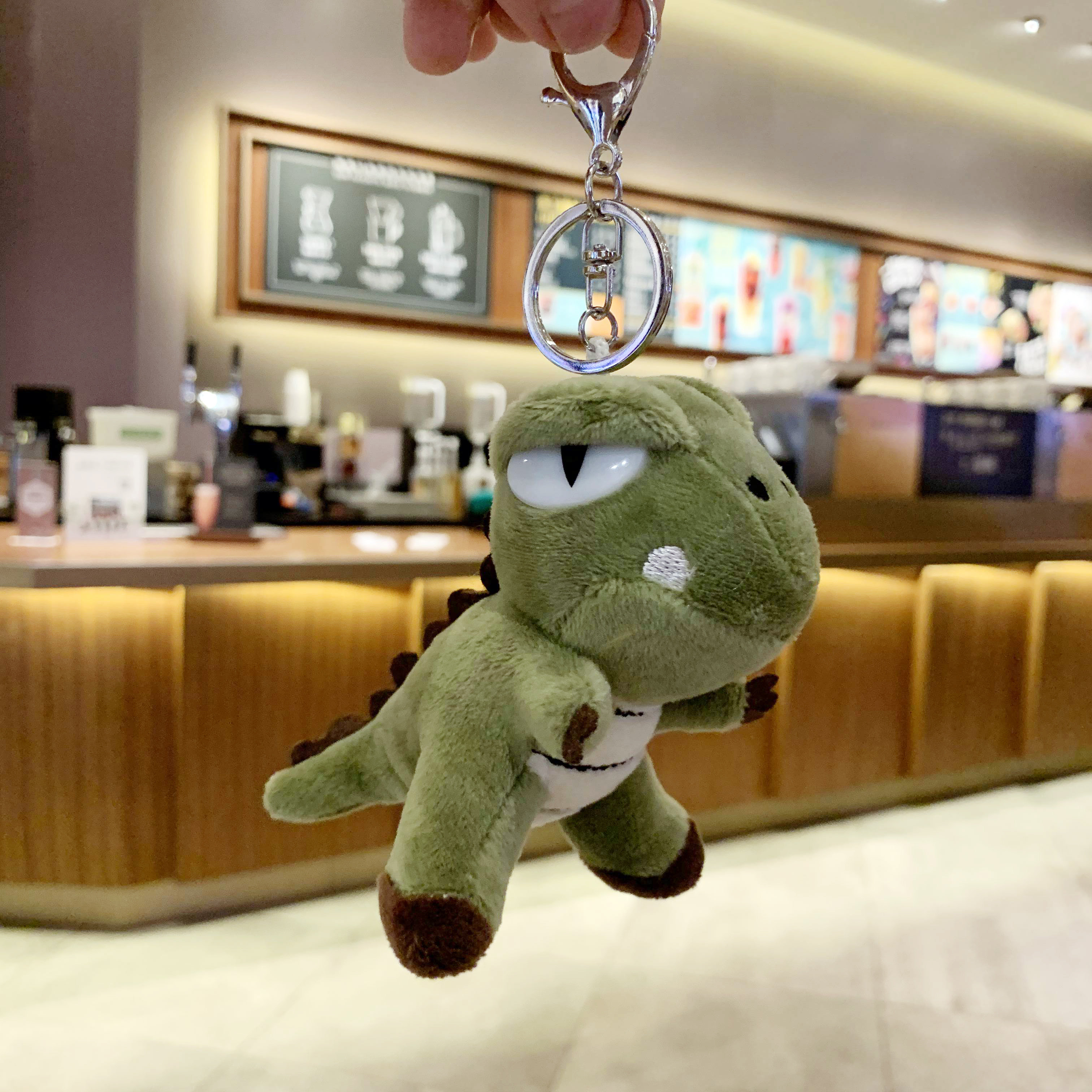 Small dinosaur backpack satchel female keychain pendant doll cute doll ins bag Doll school bag hanging plush