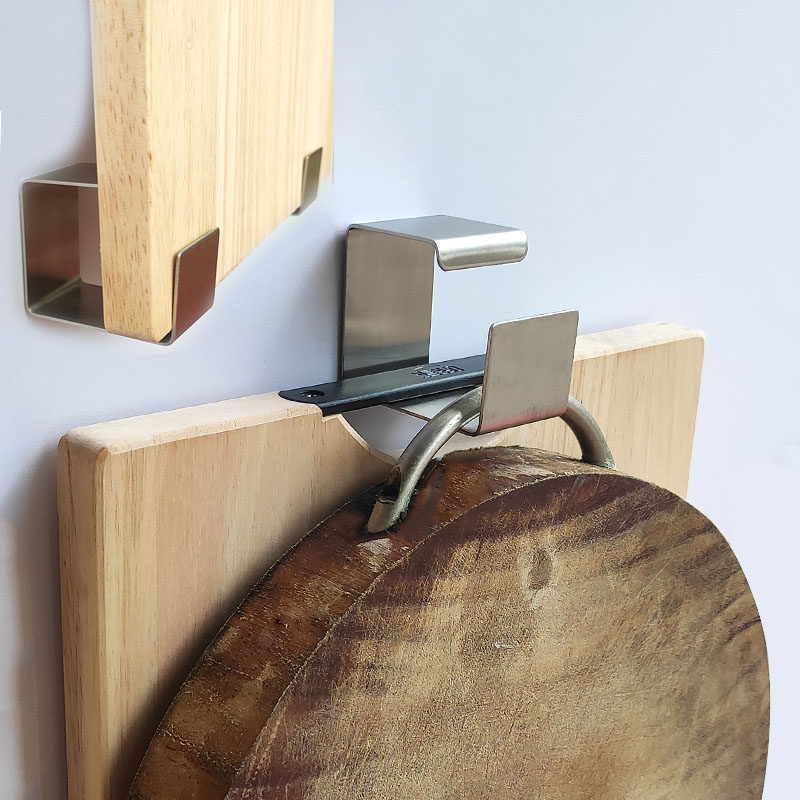 Hanging Cutting Board Racks Up walls free of liquid nails Perforated Chopping hooks Kitchen Rolling Stick Kitchen Rolling Stick Bathroom Baby Basin Hook