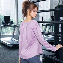 Yoga Suit Woman Long Sleeve Loose slim fit for running fitness Breathable T-Shirt Spring Summer Sports Speed Dry Blouse