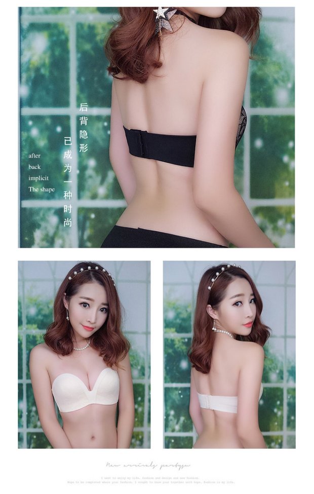 Yên tâm, kỳ diệu, không dấu vết, không vòng thép, không dây đai, đồ lót, phụ nữ, không nhẫn thép, ngực chống trượt, triumph đồ lót