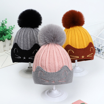 Baby hat autumn and winter 1-8 years old childrens wool hat Korean version of tide boys and girls 2019 infant knitted hat 3