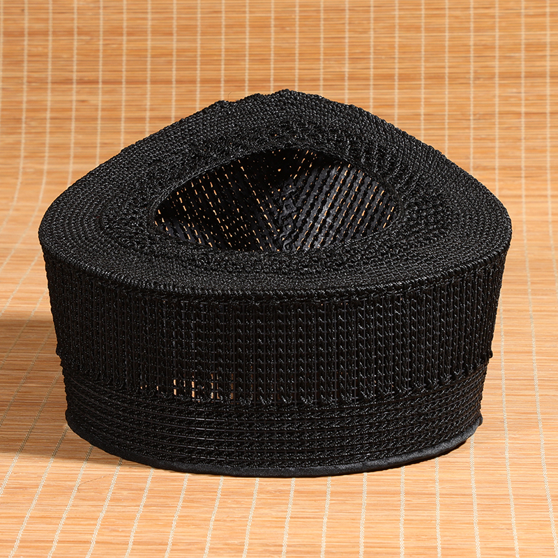 Taoist Hat, Hand-Sewn and Woven, Mixed Yin-Yang Scarf, Taoist Hat with Mesh, Suitable for Summer, Spring, and Autumn, Wudang Hat, Three Pure Ones