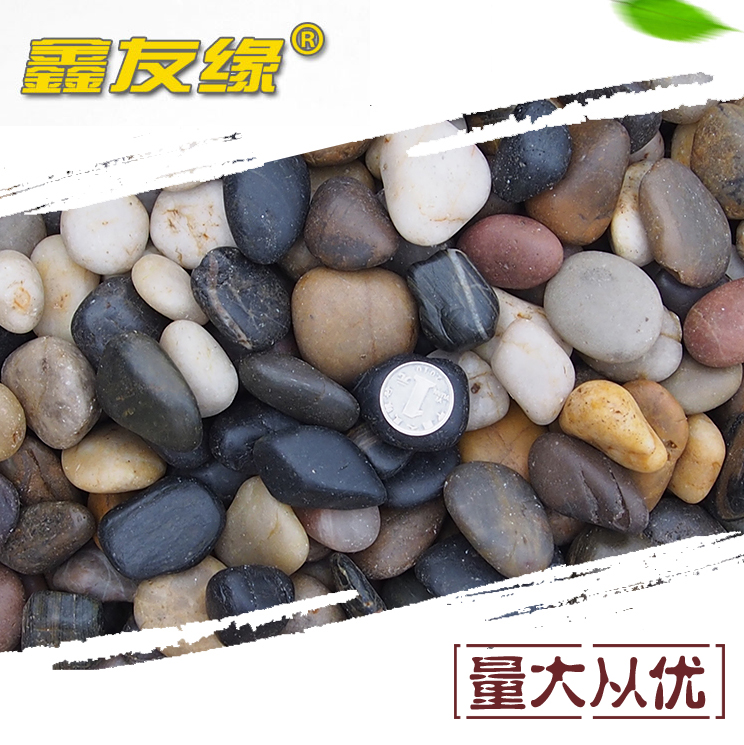 Natural multicolored stone flower rain stone pebbles small stone color stone fish tank bottom rough stone Gardening supplies