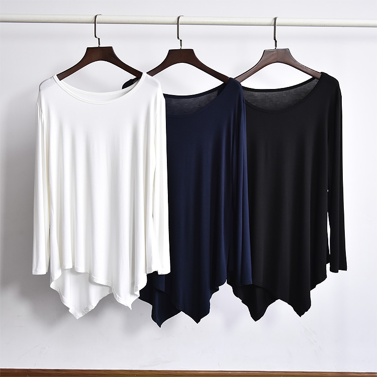 Modern Jazz Ballet Training Dress Loose Modal Asymmetric Top Group Dance Performance Examination Dance Dress