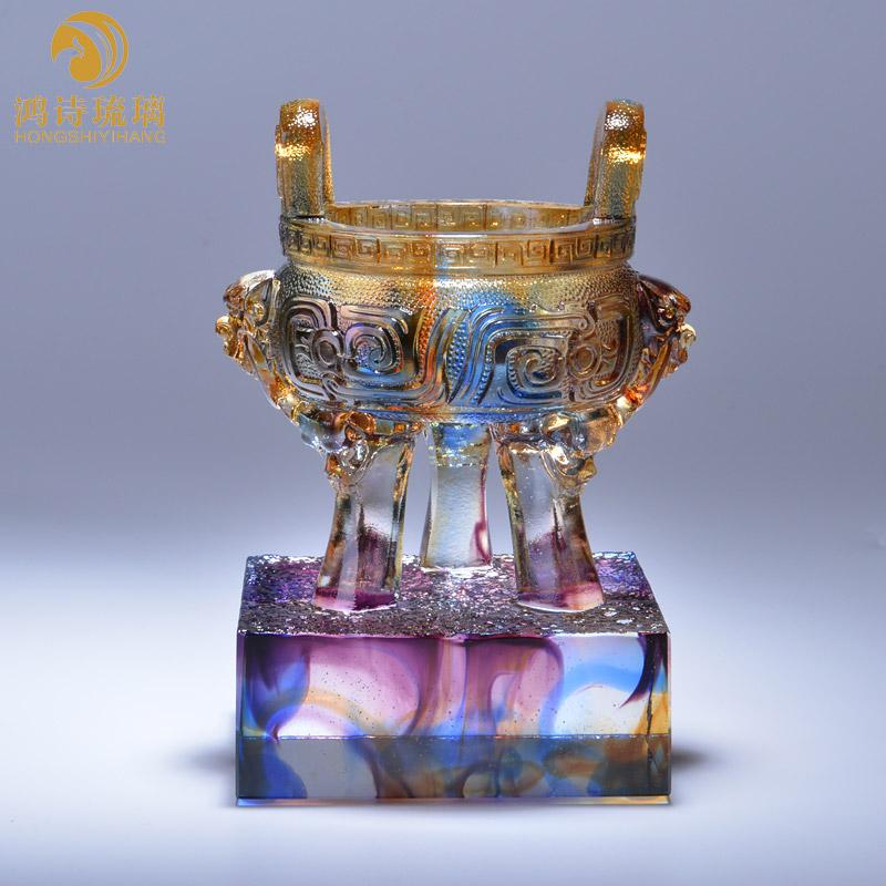 Liuli Ding ornaments company opening and listing anniversary gifts souvenirs business gifts custom high-grade craft gifts