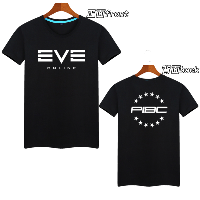 Star Wars Eve EVE PIBC Galaxy Commercial Community logo double-sided printed T-shirt AC1169
