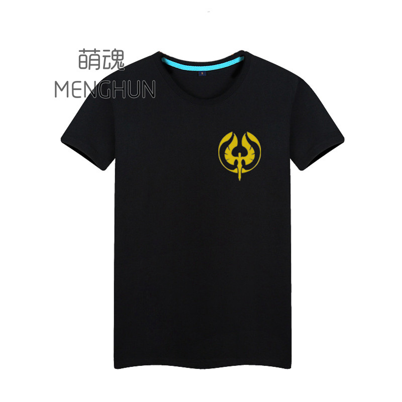 King Glory Players Dormitory Open Black Group T-shirt Assisted T-shirt Gold Assisted Short Sleeve T-shirt ac763