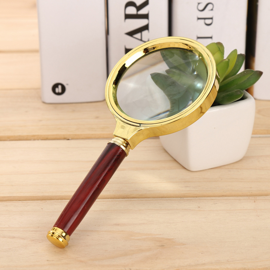 Tuhao golden dragon tattoox handle old man read a book 100mm Night market catch-up temple will be 10 times holding a magnifying glass-Taobao