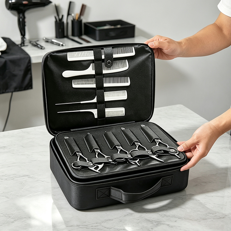 Hairdressing Tool Storage Bag, Multifunctional Professional Hairstylist Hairdressing Bag, Waterproof, Can Hold Hair Dryer and Curling Iron, Large Size