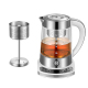 bình đun nước điện Bailefu KG17T02FW nồi hơi thủy tinh đun sôi ấm trà đen đun sôi trà hấp ấm trà sức khỏe nồi điện - ấm đun nước điện bình siêu tốc kangaroo