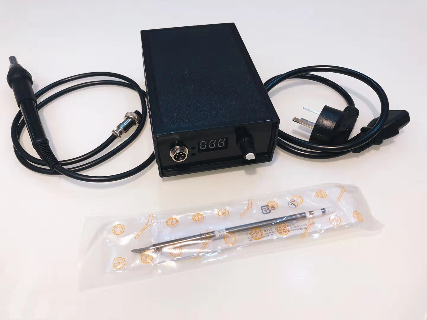 Chinese cabbage white light T12 welding table electric iron portable thermostatic belt automatic dormancy high-power maintenance welding