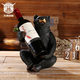 미국 복고풍 서부 카우보이 수지 뿔 와인 랙 바 와이너리 와인 저장고 장식품 캐릭터 레드 와인 랙 장식