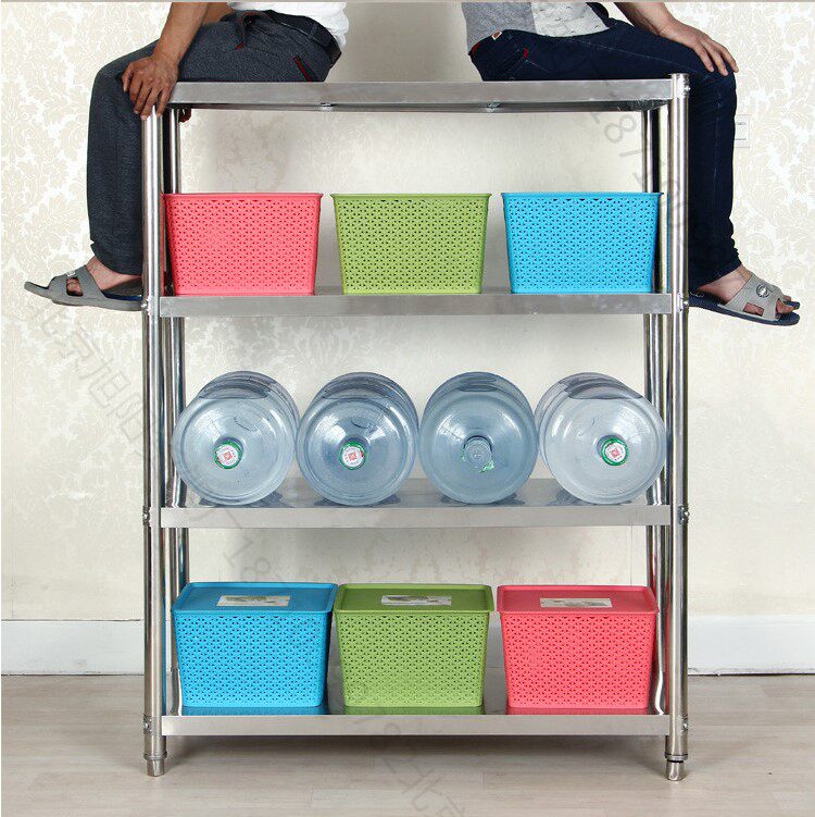 35 35 40 50 wide kitchen Stainless Steel Shelving Kitchen Electrical layer Shelf Four-floor microwave rack shelving shelf