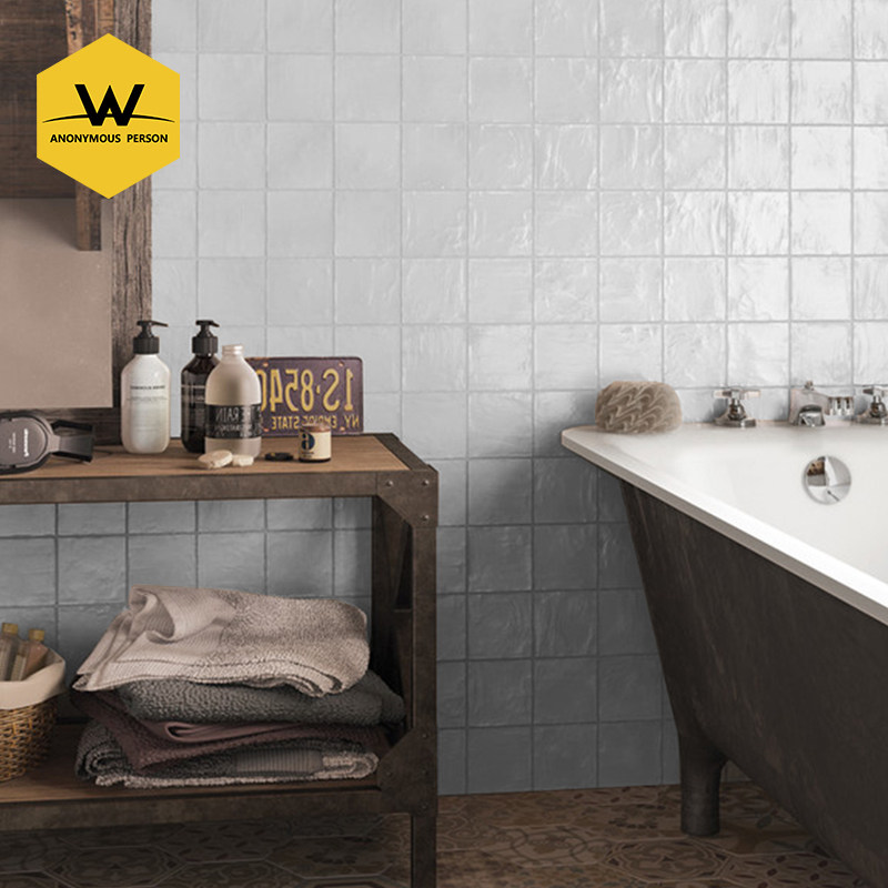 Anonymous French toilet tile tile glazed tile kitchen wall tile small white tile hand tile