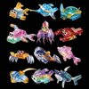 Children's Boys' Gift Toys Educational Building Blocks Marine Life Whale Small Particles Transparent Educational Small Particles