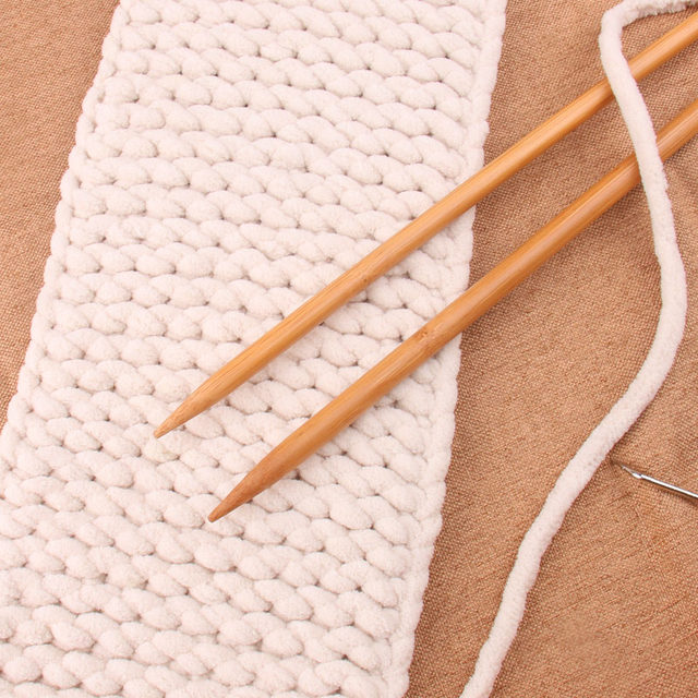 Sweater needle bamboo needle carbonized straight needle handmade diy knitting stick knitted scarf hat clothes ເຂັມຫນາຊຸດເຄື່ອງມື