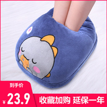Warm foot treasure Rechargeable electric warm shoes Winter heater Heating cover mat Plug-in electric bedroom artifact Dormitory
