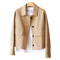 Special price 2021 spring and autumn new small sheep leather leather women's short leather jacket coat 20228