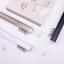  Jinting aluminum alloy curtain track Curtain rod Straight rail slide pulley Single track double track slide Top-mounted side-mounted guide rail