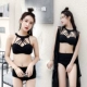 Đồ bơi nữ gợi cảm chia ba mảnh thép tấm ngực nhỏ tập hợp bikini bikini mỏng màu bơi do boi dep