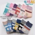 Vớ trẻ em Qi Qi tất mùa xuân và mùa thu và mùa đông cotton trẻ em vớ cotton bé gái vớ bé trai 5-7-9-12 tuổi