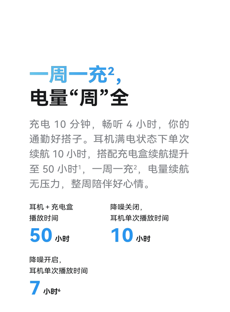 【宸音双11】HUAWEI/华为FreeBuds SE 4 ANC降噪版 无线蓝牙耳机50小时长续航华为耳机插图11