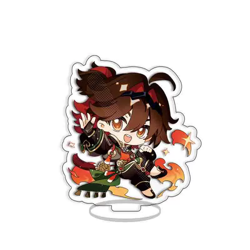 Ключодержа́тель-брелок: Genshin Impact Чиби Чиби Gymnasia Wollei двусторонний механи́ческий акриловый держатель для карты