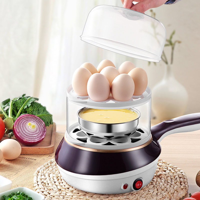 Egg cooker egg steamer household fried egg artifact mini fried egg pot breakfast machine automatic power off small plug-in