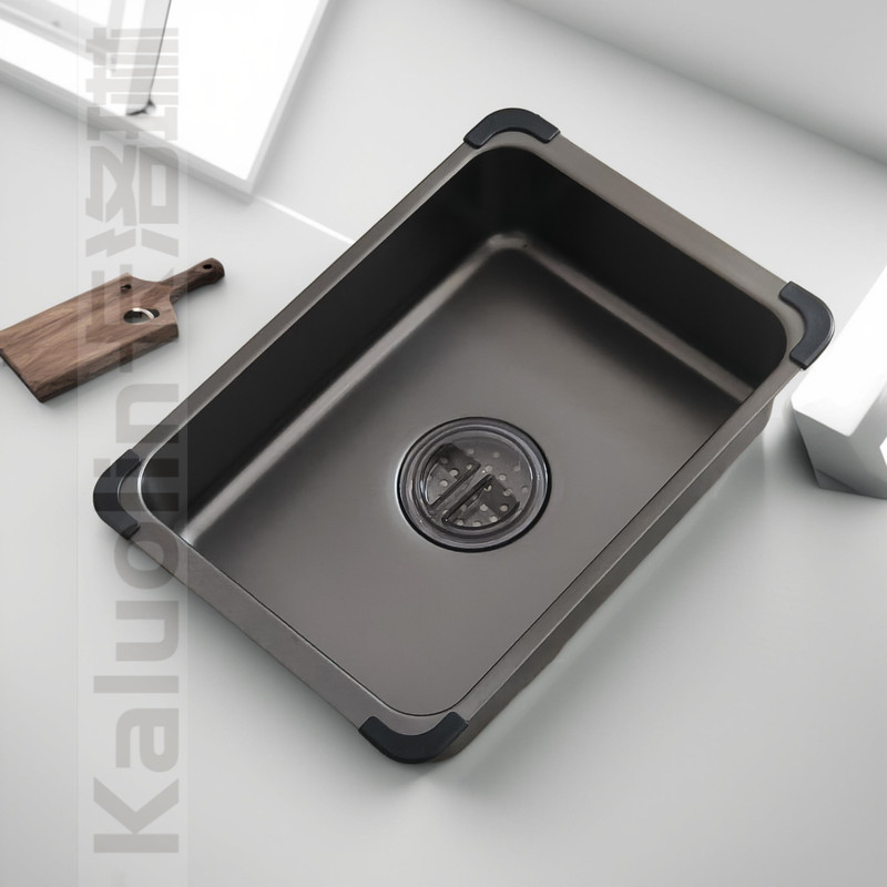 Kaluolin A16 Stainless Steel Sink Basin Kitchen Dishwashing Basin with Drain Basket Single Sink Convertible to Double Sink Kaluolin A16 Stainless Steel Sink Basin Kitchen Dishwashing Basin with Drain Basket Single Sink Convertible to Double Sink