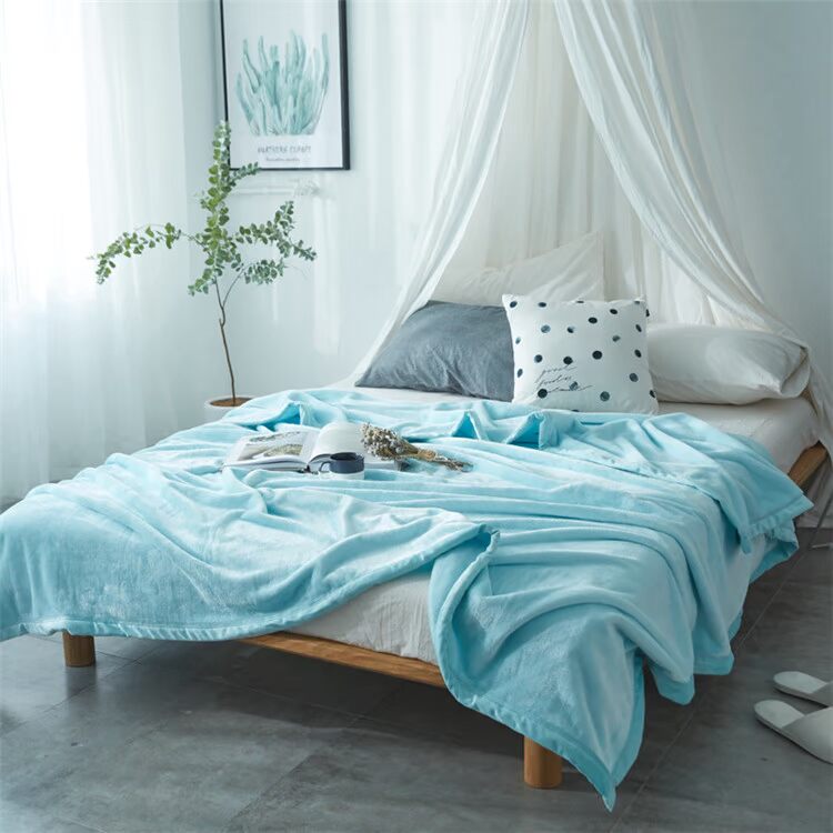 Đặc biệt hàng ngày mùa đông ấm áp tấm flannel màu đơn mảnh đôi sinh viên ký túc xá đám mây tấm nhung ra trải giường