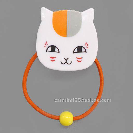 Japan LALA Magazine Section 17 years Xia-Mu Friends Tent Kitty Cat Teacher Cat Face Hair Ring Leather Fascia Bracelet