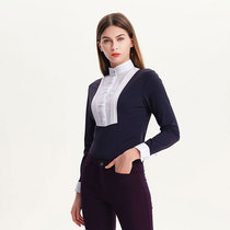 Womens equestrian long-sleeved shirt spring and autumn riding training top summer outdoor riding sun protection breathable T-shirt