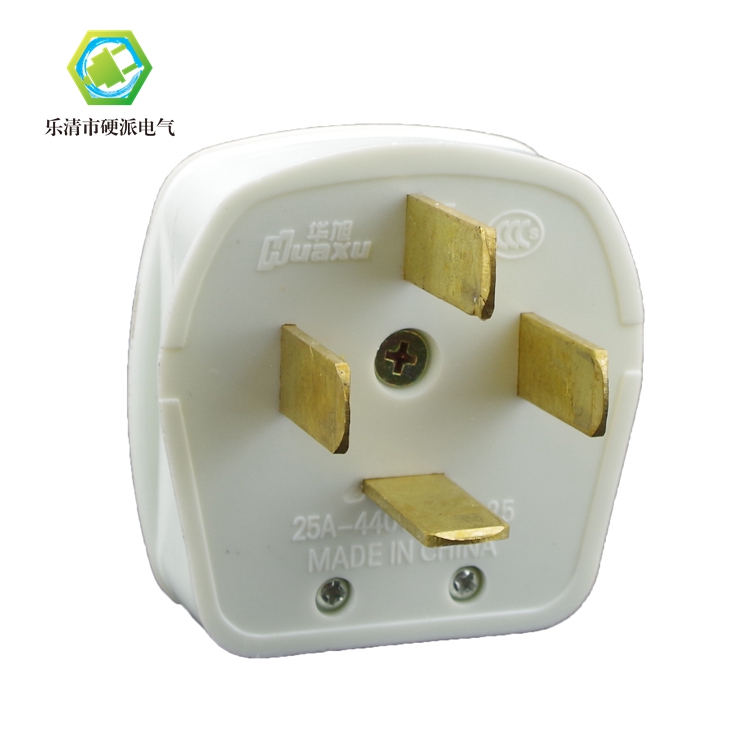 Home Four-plug 25A plug socket three-phase four-wire 380V25A Industrial level plug box Ming-fit socket