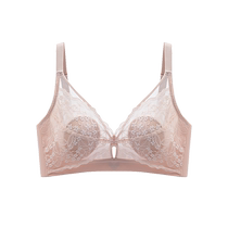 Catman underwear for women with big breasts and small breasts thin rabbit ears cup anti-sagging push-up sexy push-up bra without wires