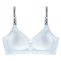 Catman Seamless Underwear Womens Small Breast Gathered Ultra-Thin Ice Silk Cool Feel 2024 Summer New Style Large Revealing Beautiful Back Bra