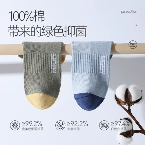 Мужские летние тонкие хлопковые дезодорированные антибактериальные дышащие невидимые носки, впитывают пот и запах